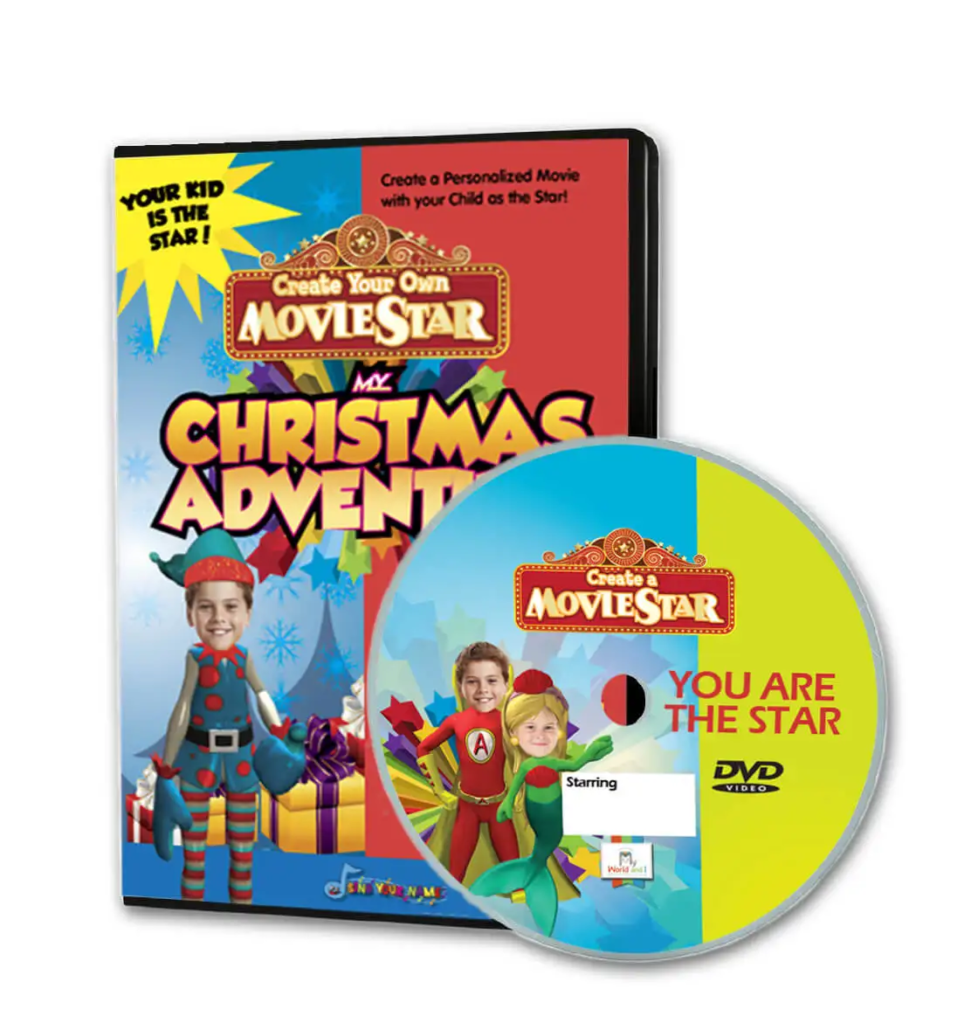 Christmas adventure personalized DVD cartoon