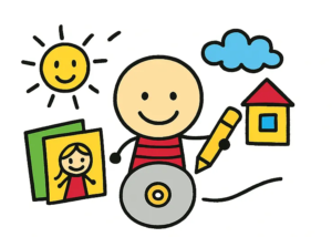 Stories that spark imagination kids dvd personalized story imagination icon