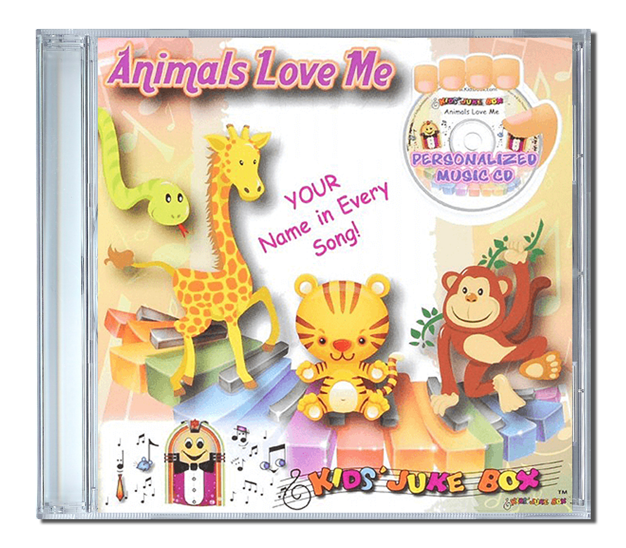 Animals Love Me coffert CD prénom Coffret CD au prénom de votre enfant sur les animaux