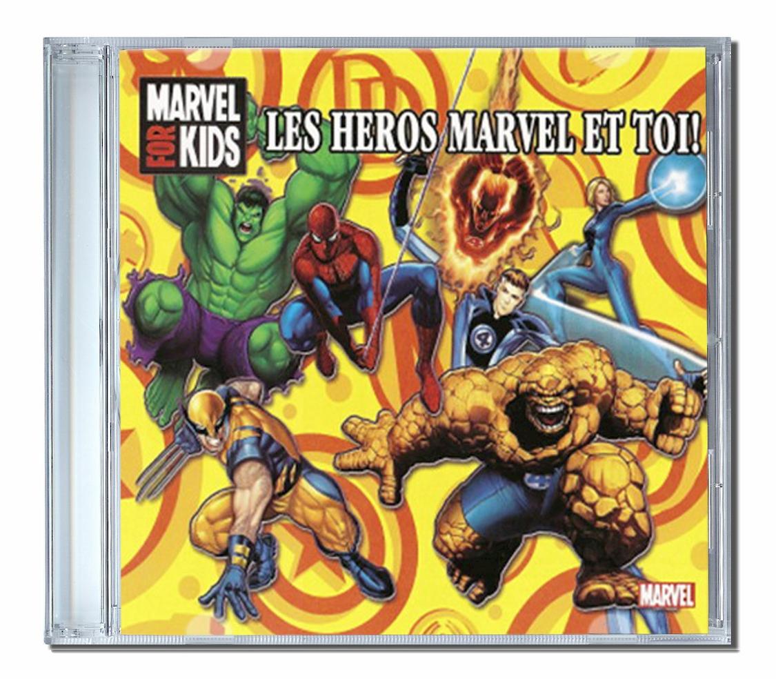 CD personnalisé pour les enfants les héros marvel