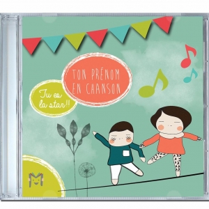 CD personnalisé avec le prénom de l'enfant Ma Musique pour moi