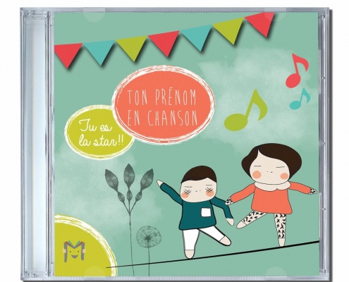 CD personnalisé avec le prénom de l'enfant Ma Musique pour moi