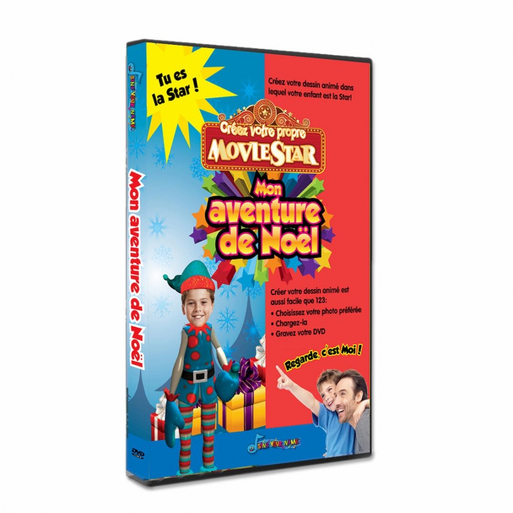 dvd_personnalise_aventure_de_noel Mon aventure de Noël DVD personnalisé pour les enfants avec photo