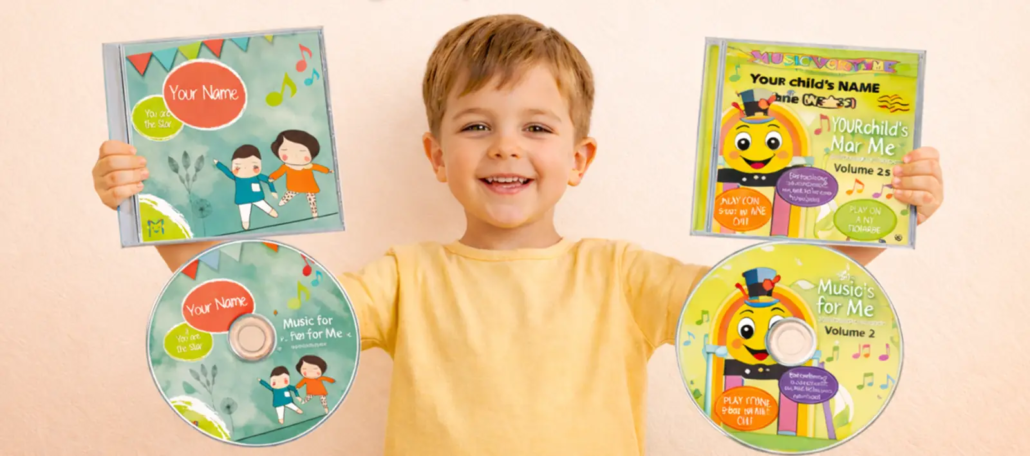 Music for Me best seller personalized kids songs album with two designs