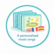 Choose a personalized kids songs album for babies and young children