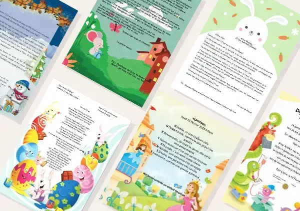 Personaliszed letters and poems